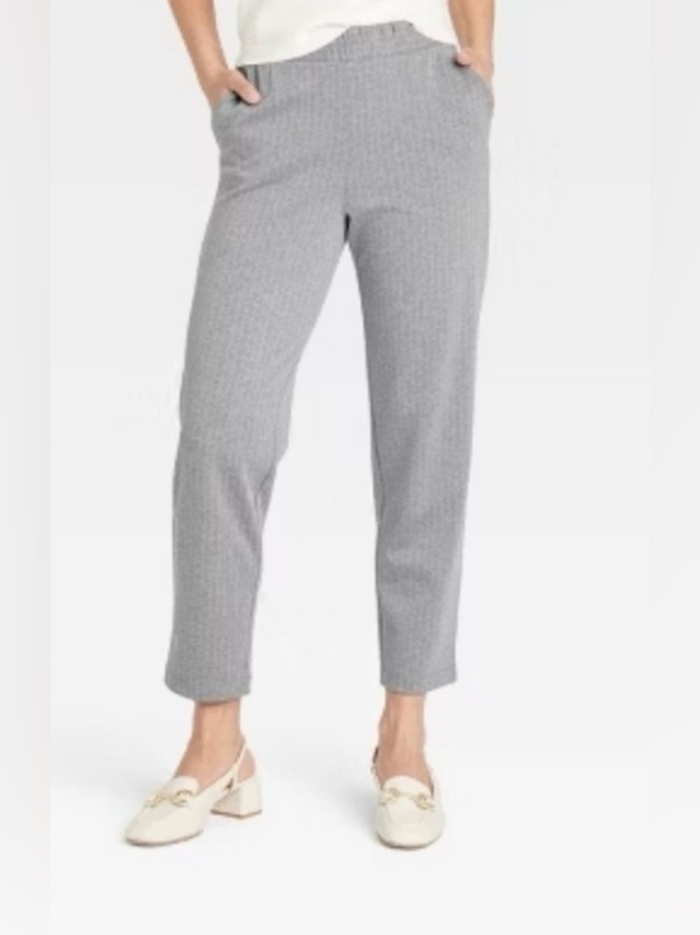 A New Day Grey Strip Pants